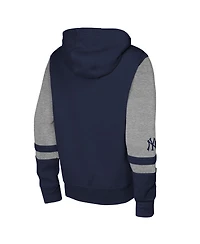 Outerstuff Men's Navy New York Yankees Stadium Color block Full-Zip Hoodie