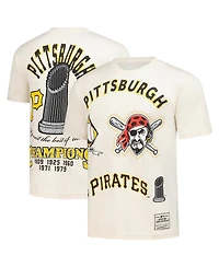 Mitchell & Ness Men's Cream Pittsburgh Pirates Legacy Defined T-Shirt