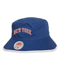 Mitchell & Ness Men's Black/Blue New York Knicks Flip It Reversible Bucket Hat