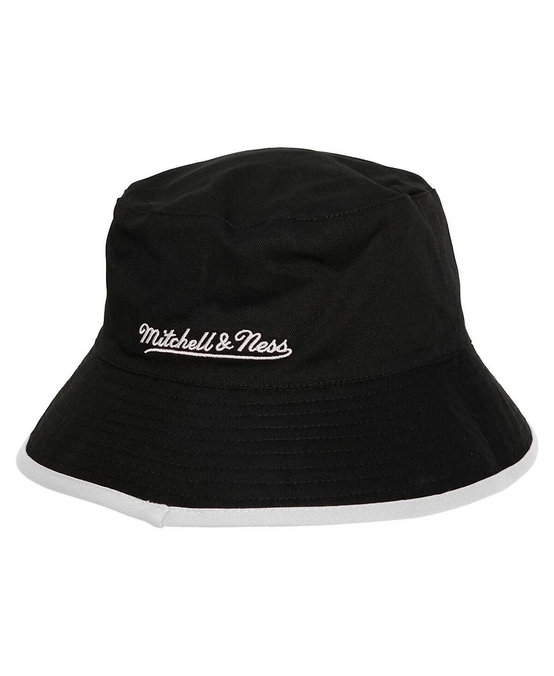 Mitchell & Ness Men's Black/Light Blue Los Angeles Lakers Flip It Reversible Bucket Hat