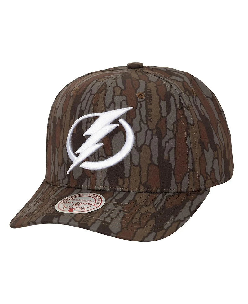 Mitchell & Ness Men's Camo Tampa Bay Lightning Hidden Camo Pro Crown Adjustable Hat