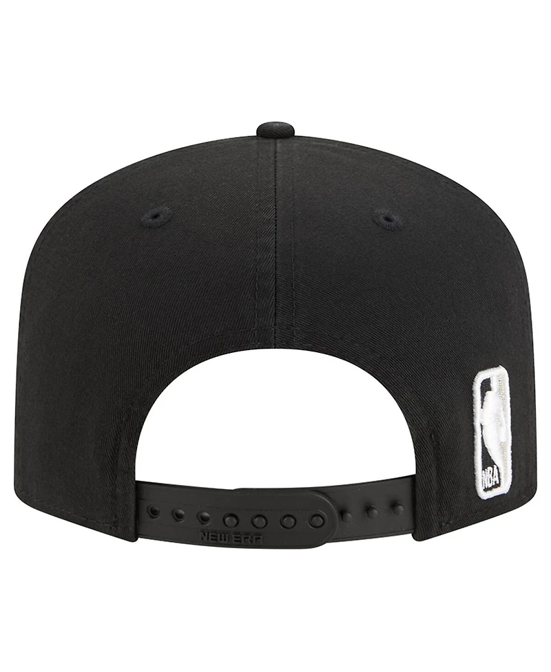 New Era Men's Black San Antonio Spurs Cotton 19TWENTY Adjustable Hat