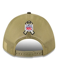 New Era Men's Green Pittsburgh Steelers 2025 Salute to Service 9FORTY A-Frame M-Crown Adjustable Hat