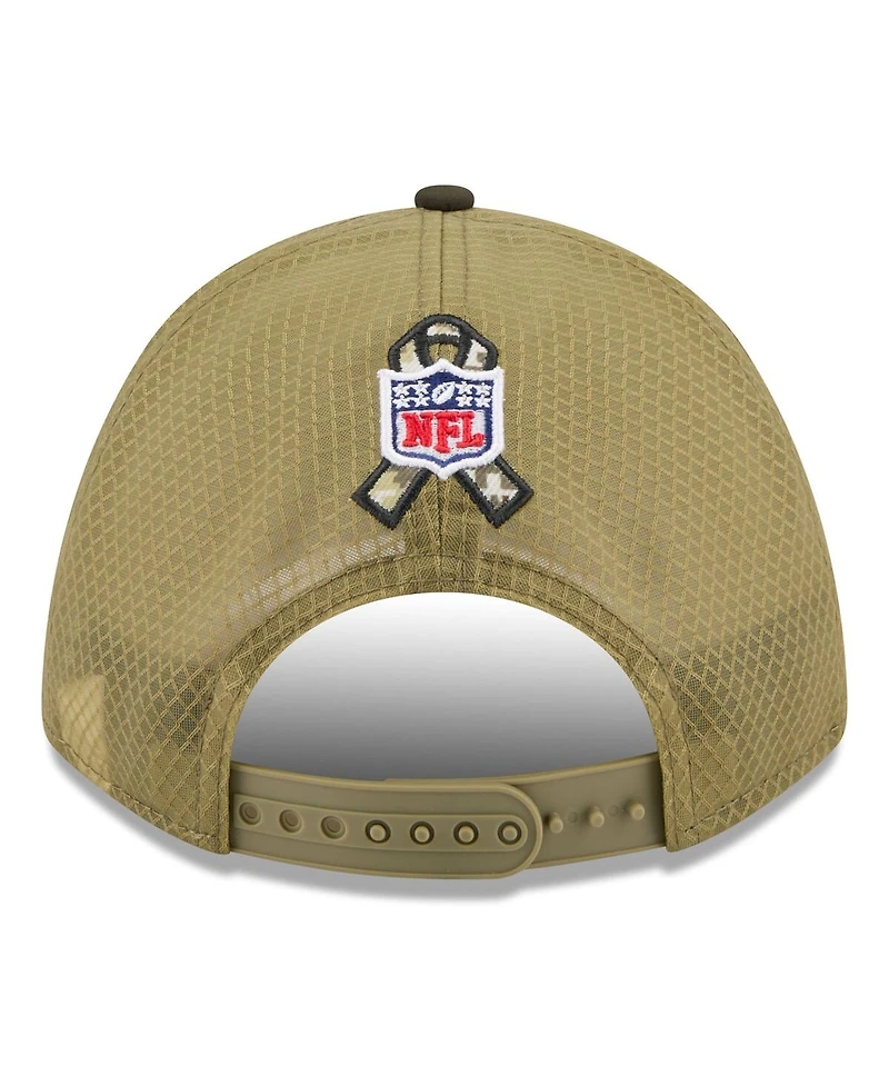 New Era Men's Green Seattle Seahawks 2025 Salute to Service 9FORTY A-Frame M-Crown Adjustable Hat