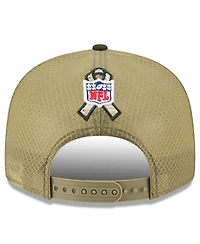New Era Men's Dark Green Cleveland Browns 2025 Salute to Service Split Panel 9FIFTY Snapback Hat