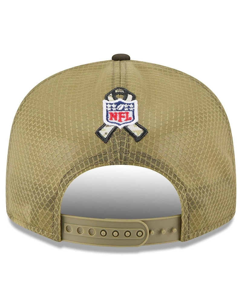 New Era Men's Dark Green Philadelphia Eagles 2025 Salute to Service Split Panel 9FIFTY Snapback Hat