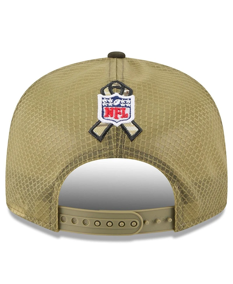 New Era Men's Dark Green San Francisco 49ers 2025 Salute to Service Split Panel 9FIFTY Snapback Hat