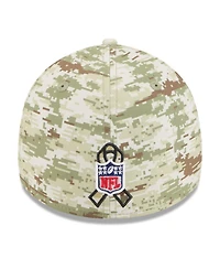 New Era Men's Camo/Dark Green Cleveland Browns 2025 Salute to Service 39THIRTY Flex Hat