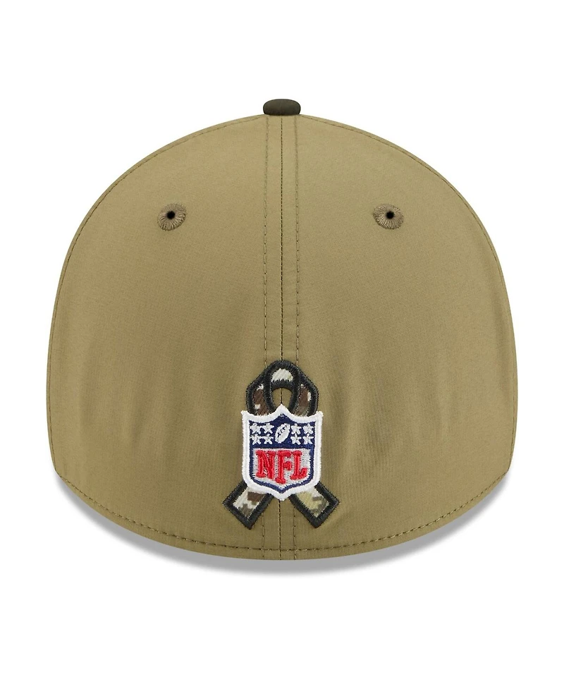 New Era Men's Green/Dark Green Cleveland Browns 2025 Salute to Service 39THIRTY Flex Hat