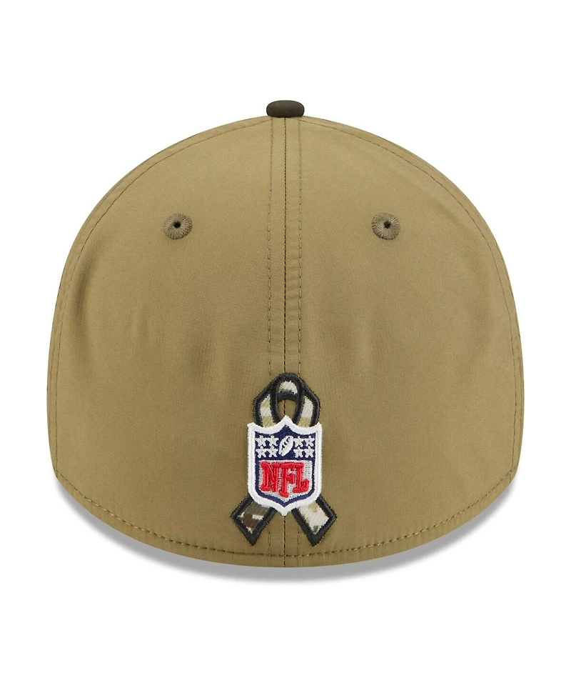 New Era Men's Green/Dark Green Detroit Lions 2025 Salute to Service 39THIRTY Flex Hat