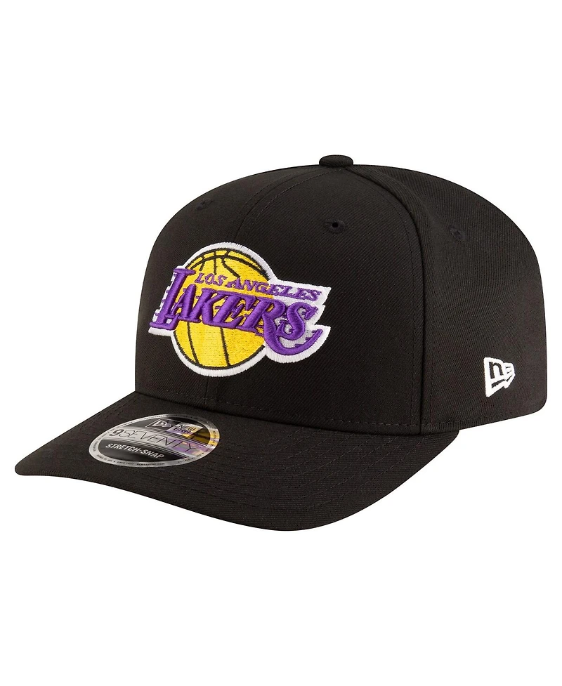 New Era Men's Black Los Angeles Lakers 9SEVENTY Stock Adjustable Hat