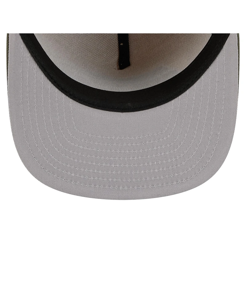 New Era Men's Beige/Olive Seattle Seahawks Color Pack A-Frame 59FIFTY Fitted Hat