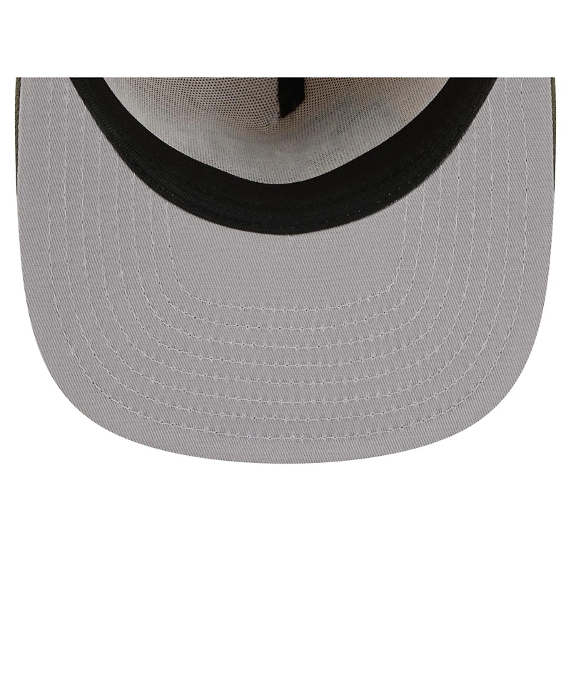 New Era Men's Light Beige/Olive Kansas City Chiefs Color Pack A-Frame 9FIFTY Snapback Hat