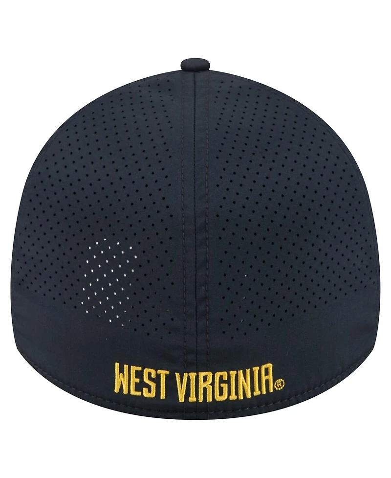 New Era Men's Navy West Virginia Mountaineers Rope 39THIRTY Flex Hat