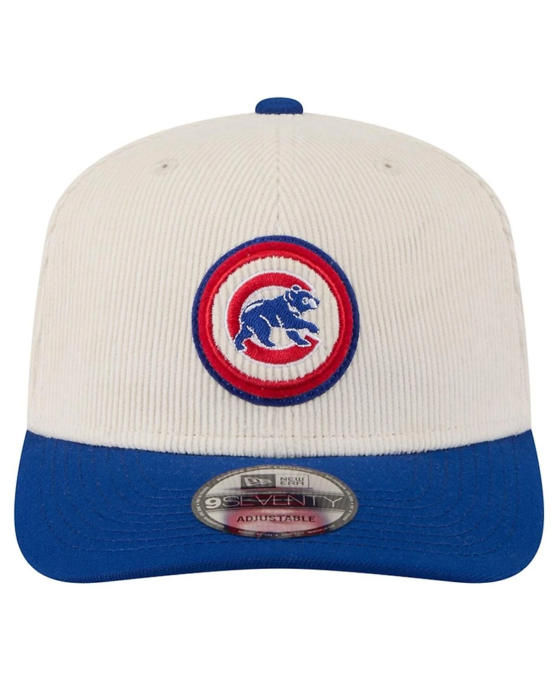 New Era Men's Cream/Blue Chicago Cubs Loyal 9SEVENTY Adjustable Hat