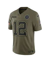 Nike Men's Roger Staubach Olive Dallas Cowboys 2025 Salute to Service Retired Limited Jersey