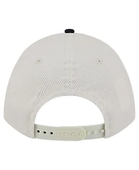 New Era Men's Cream/Black Jacksonville Jaguars Throwback Two-Tone Sided Corduroy 9FORTY A-Frame Adjustable Hat
