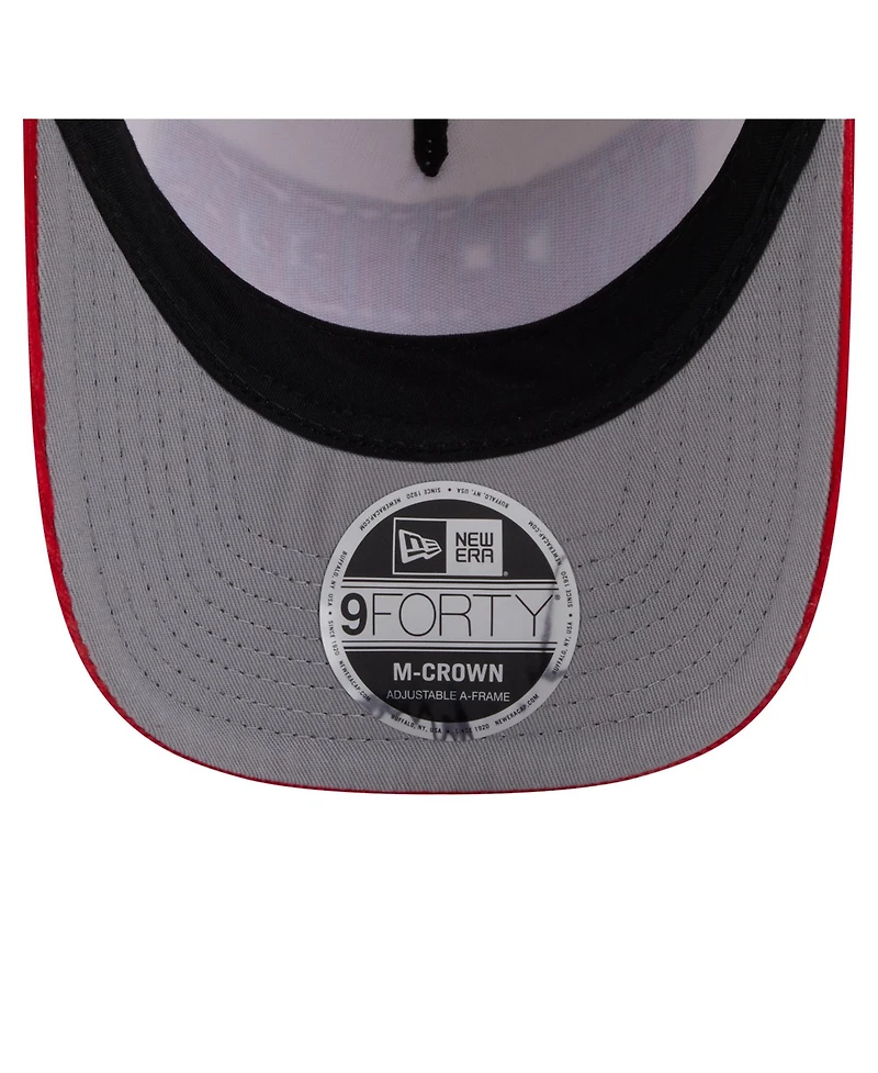 New Era Men's Cream/Red Tampa Bay Buccaneers Two-Tone Sided Corduroy 9FORTY A-Frame Adjustable Hat