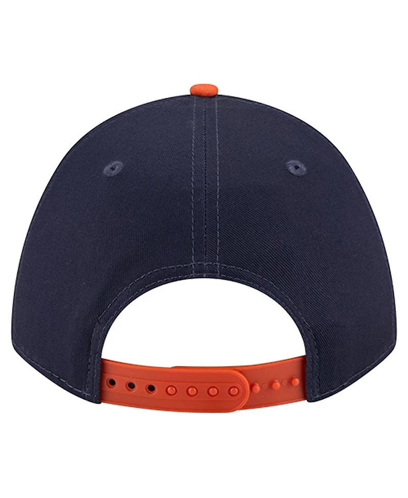 New Era Men's Navy Chicago Bears Bear Arch 9FORTY A-Frame Adjustable Hat