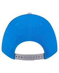 New Era Men's Blue Detroit Lions Throwback Arch 9FORTY A-Frame Adjustable Hat