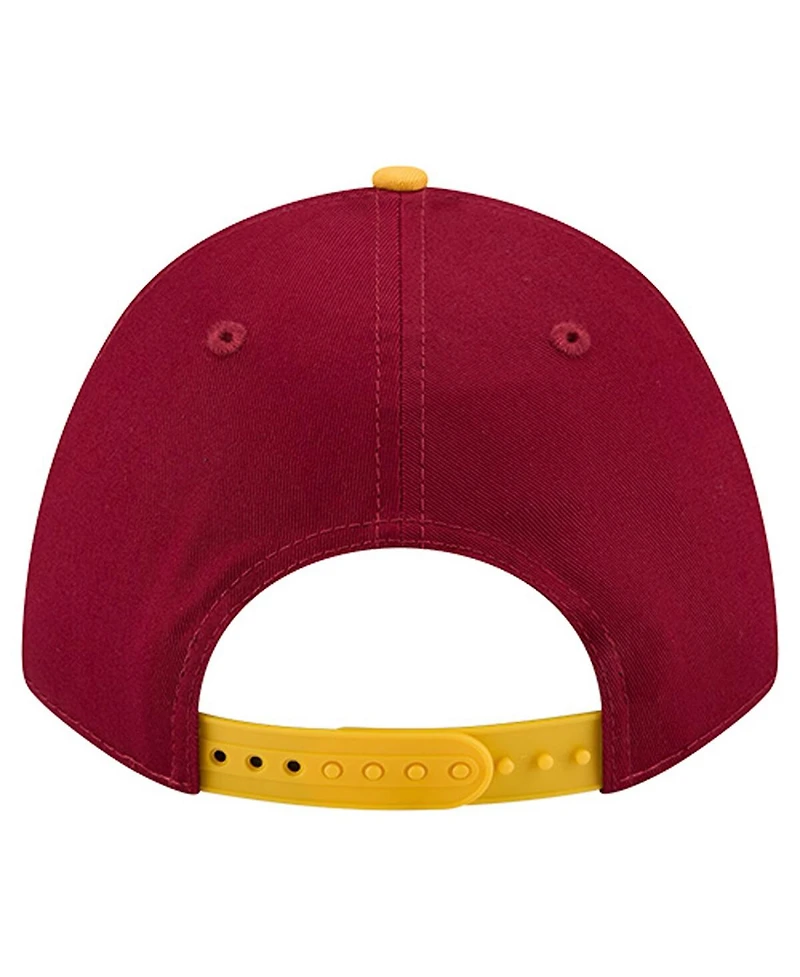 New Era Men's Burgundy Washington Commanders Arch 9FORTY A-Frame Adjustable Hat