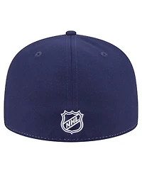 New Era Men's White/Blue Toronto Maple Leaf's Repeat Two-Tone 59FIFTY Fitted Hat