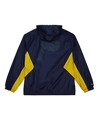 Mitchell & Ness Men's Navy Indiana Pacers Playmaker Full-Zip Windbreaker Jacket