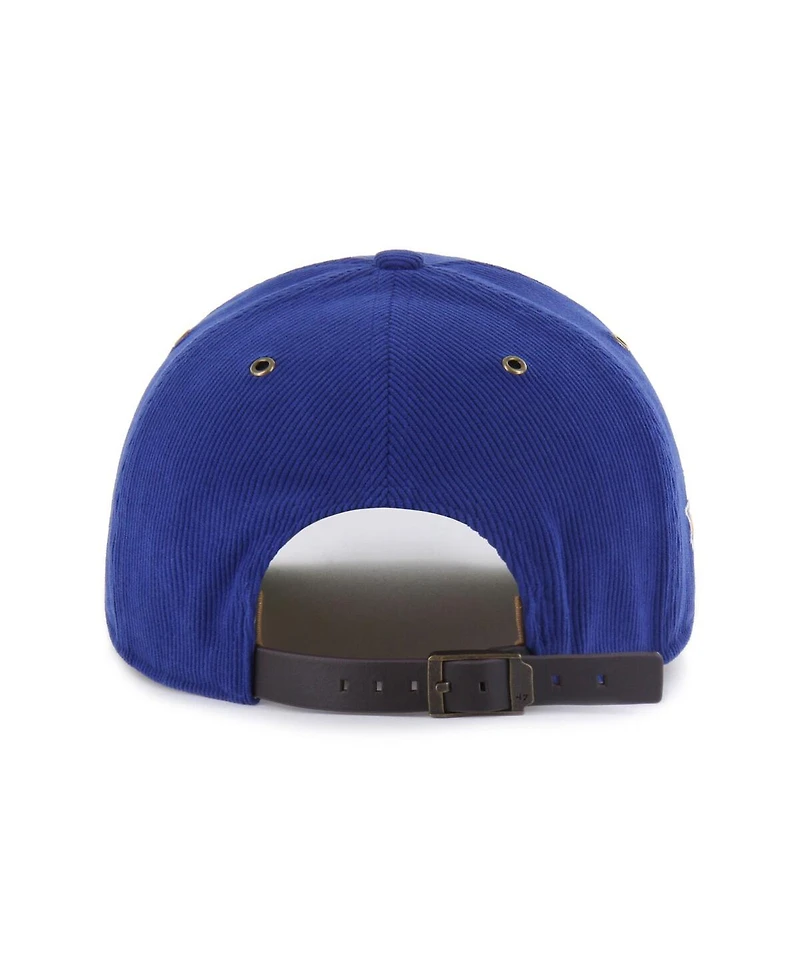 '47 Brand Men's Royal New York Knicks Golden Age Relaxed Corduroy Hitch Adjustable Hat