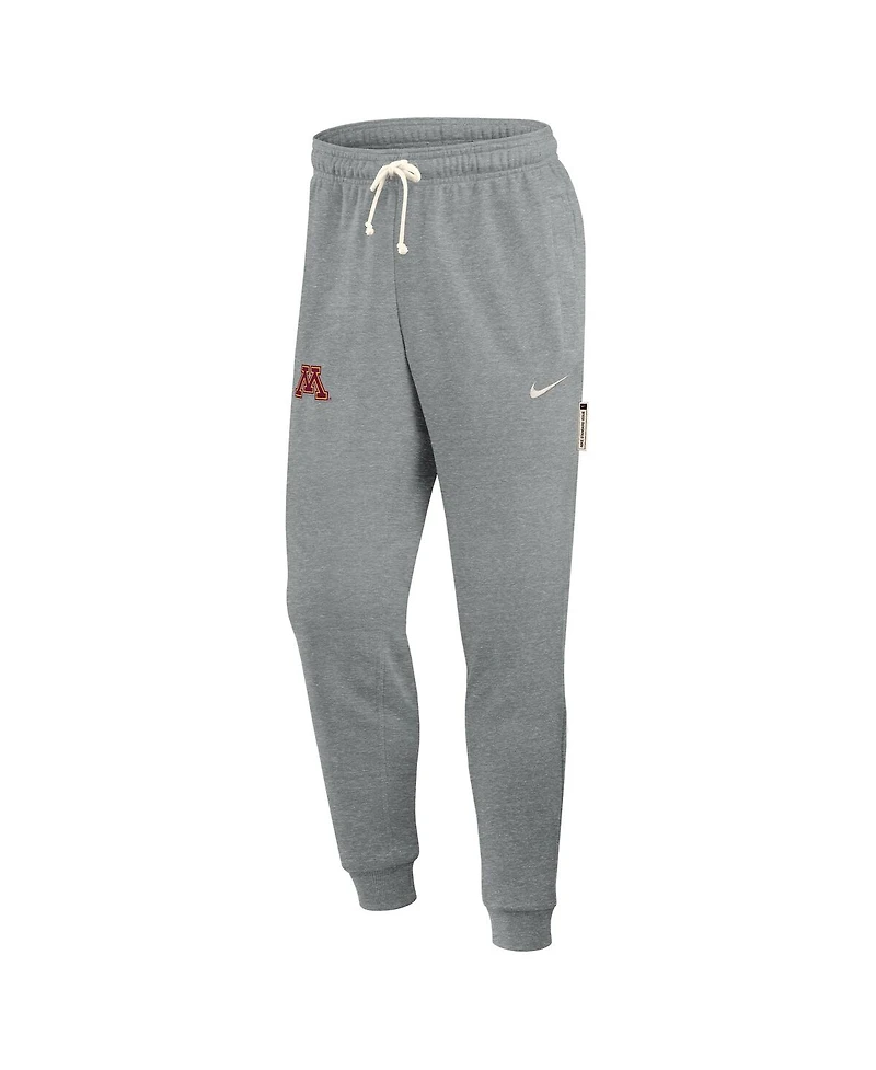 Nike Men's Heather Gray Minnesota Golden Gophers 2025 Sideline Standard Issue Dri-fit Taper Sweatpants