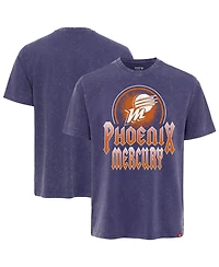 Sportiqe Men's and Women's Purple Phoenix Mercury Rock Roll Collection Angus Mineral Wash Premium T-Shirt