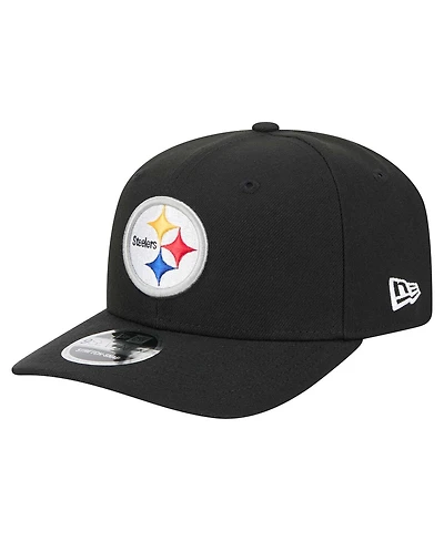 New Era Men's Black Pittsburgh Steelers 9SEVENTY Stretch snap Hat