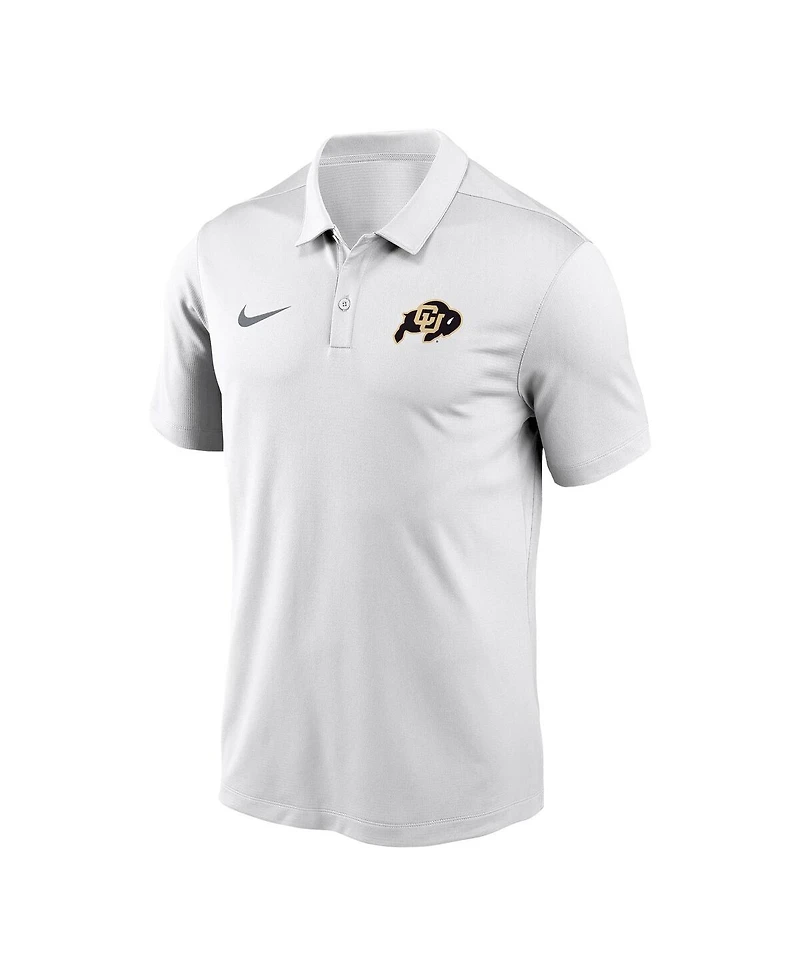 Nike Men's White Colorado Buffaloes Victory Solid Performance Polo Shirt