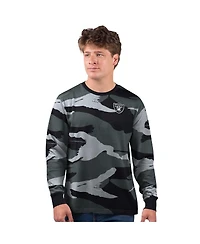 Starter Men's Gray Las Vegas Raiders Thursday Night Gridiron Long Sleeve T-Shirt
