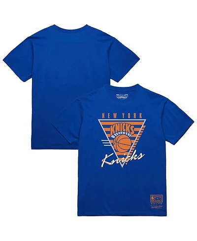 Mitchell & Ness Men's Blue New York Knicks Big Tall Hardwood Classics Final Seconds T-Shirt