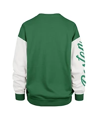 '47 Brand Women's Kelly Green Boston Celtics Plus Oversized Rise Andie Pullover Sweatshirt