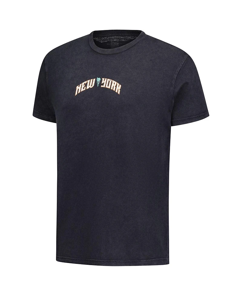 Stadium Essentials Men's and Women's Black New York Liberty Oversized Vintage Wash T-Shirt