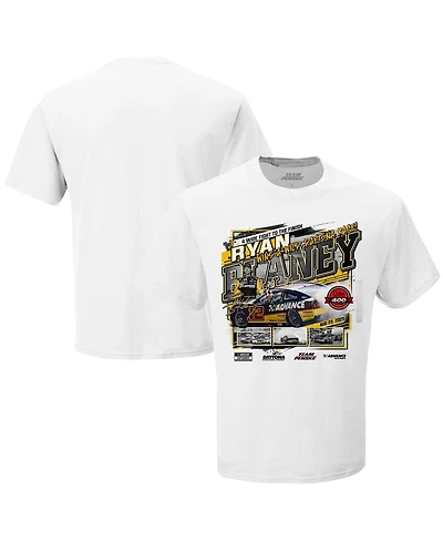Checkered Flag Sports Men's White Ryan Blaney 2025 Coke Zero Sugar 400 Race Winner T-Shirt