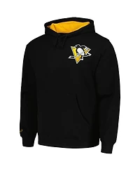 Mitchell & Ness Men's Mario Lemieux Black Pittsburgh Penguins Premium Name Number Fleece Pullover Sweatshirt