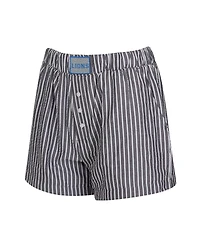 Concepts Sport Women's 2-Pack Charcoal Detroit Lions Stripes and Solids Boxer Shorts Set