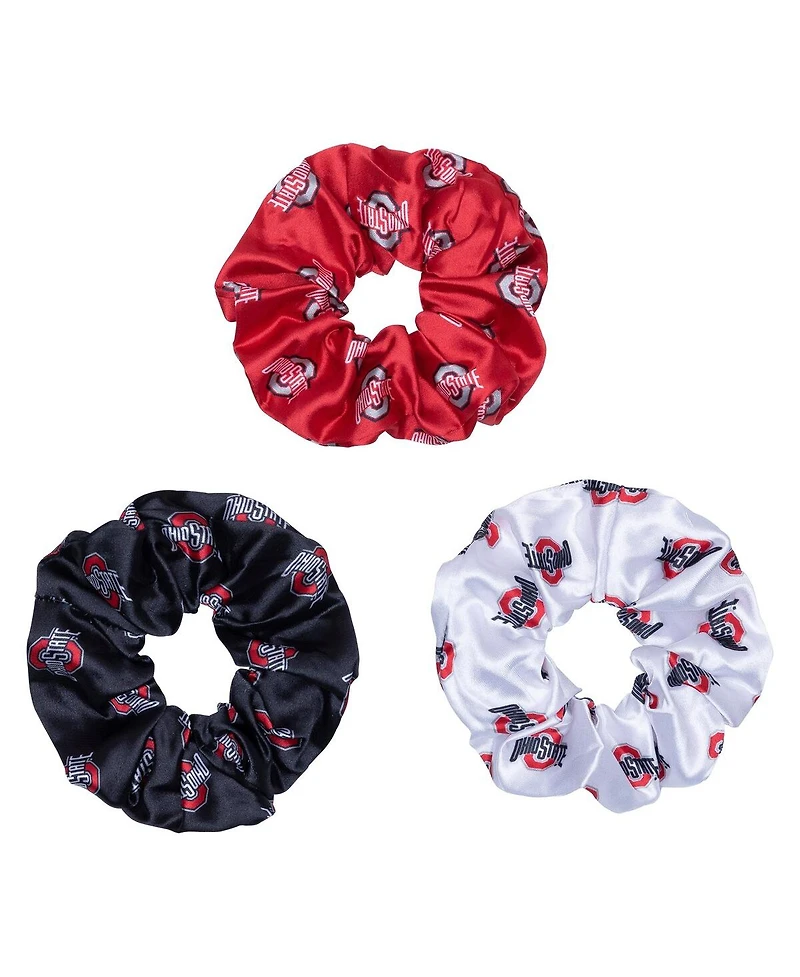 ZooZatz 3-Piece Ohio State Buckeyes Luxe Scrunchie Set