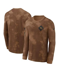 Nike Men's Brown Tennessee Titans Salute To Service Long Sleeve T-Shirt