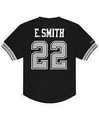 Mitchell & Ness Men's Emmitt Smith Black Dallas Cowboys Retired Player Name Number Mesh T-Shirt