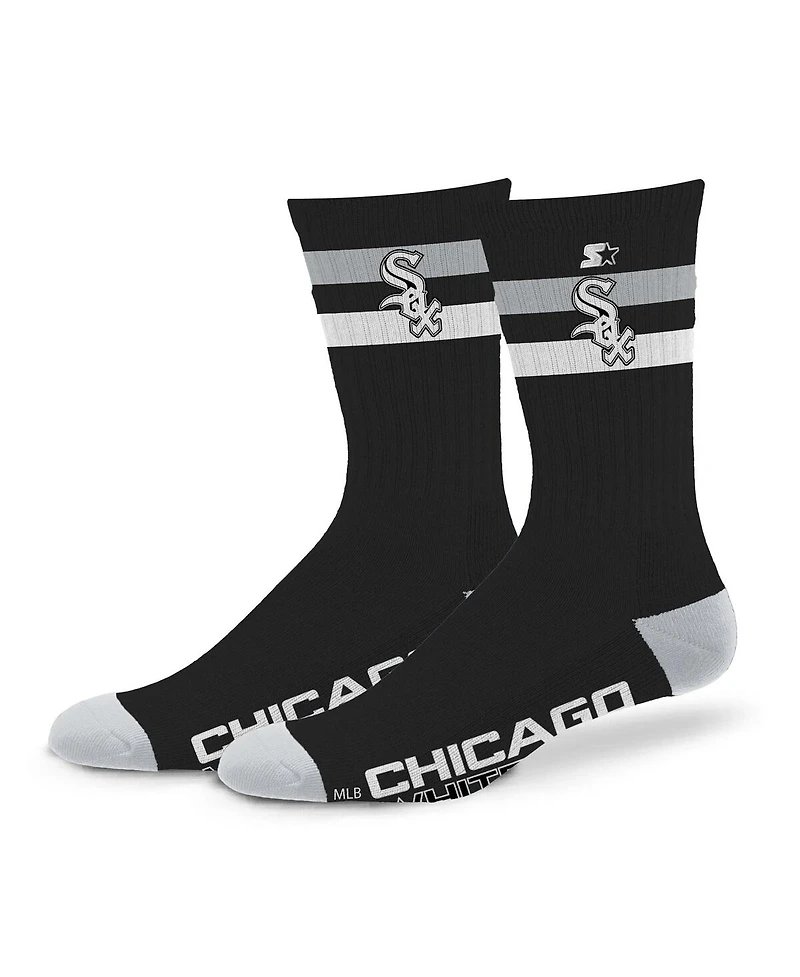 Starter Men's and Women's Chicago White Sox Team Color Two-Stripe Crew Socks