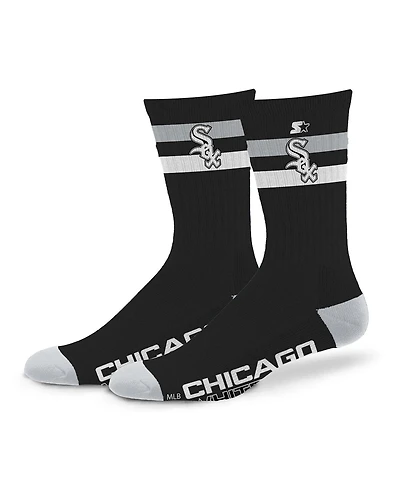 Starter Men's and Women's Chicago White Sox Team Color Two-Stripe Crew Socks