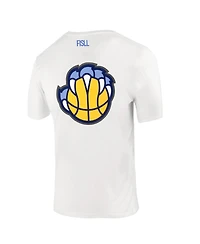 Fisll Men's and Women's White Memphis Grizzlies Burst Logo T-Shirt