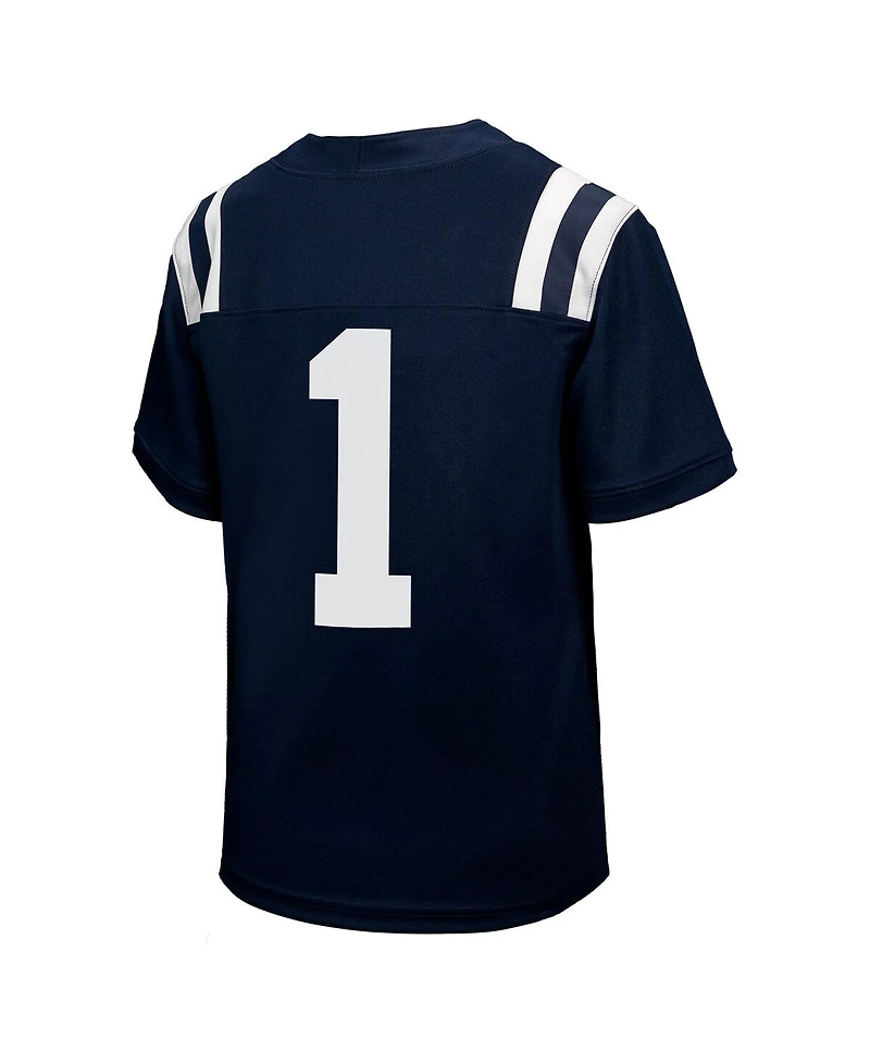 Nike Big Boys and Girls 1 Navy Ole Miss Rebels Untouchable Replica Game Jersey