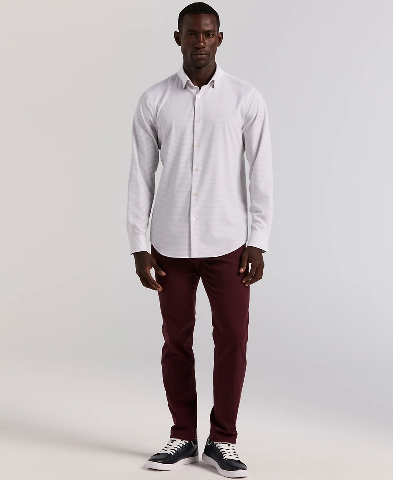 Perry Ellis Men's Long Sleeve Button-Down Shirt
