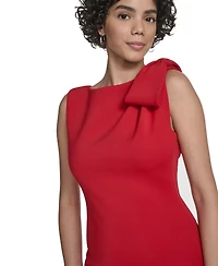 Calvin Klein Women's Bow-Trim Shoulder Sheath Dress