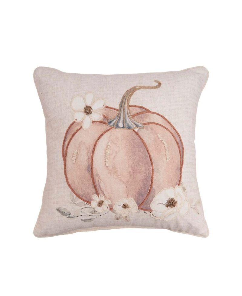 Autumn Fields Pumpkin Throw Pillow, 18" x 18"
