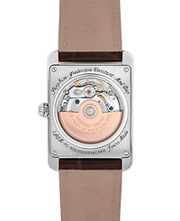 Frederique Constant Men's Carree Automatic Brown Strap Watch, 30mm